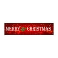 thumbnail image 2 of BSJJY Large Merry Christmas Banner 50 x 250 CM Double Printed Xmas Decoration Red Buffalo Plaid Hanging Huge Sign Holiday Party Supplies Home Decor for Outdoor,Indoor,Yard,Garden,Porch,E,1Set, 2 of 2