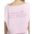 thumbnail image 4 of Mills by Millie Bobby Brown Women's Off Shoulder Short Sleeve Sweatshirt, XXS-XXL, 4 of 5