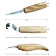 thumbnail image 3 of yingyy 6PCS Wood Carving Tool Set with Canvas Bag Including and Universal, 3 of 6