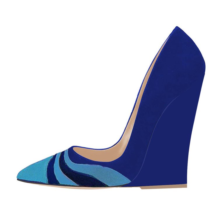 evening dress shoes wedges Amazon.com | IDIFU Wedge Sandals Heels for Women Dress Shoes Open Toe with  Ankle Strap for Wedding Bridal Evening Cocktail (Black Nubuck, 5 M US)