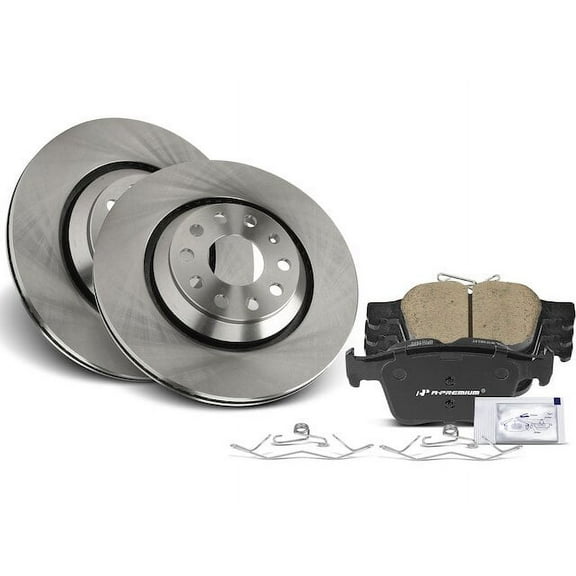 Rear Brake Pad and Rotor Kit 6 - Compatible with 2018 - 2021 Volkswagen Tiguan 2019 2020