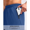 thumbnail image 4 of Pantalones cortos para correr Pudolla para hombre, entrenamiento atlético, con bolsillos, 4 of 7