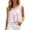 Pink, variant on Crgrtght Women Ruffle Eyelet Lace Square Neck Sleeveless Solid Casual Boho Vacation Beach Loose Crop Tops Blouse, Beige M