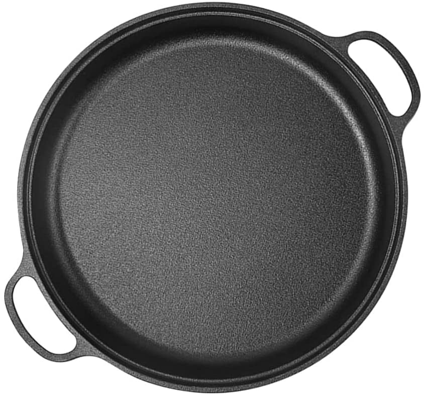 Cast Iron Paella Pan Frying Pan Fried Chicken Spaghetti Pan Wok Stir