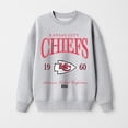 thumbnail image 5 of Women's Gameday Couture Ash Kansas City Chiefs Instant Classic Oversized Premium Drop Shoulder Sweatshirt, 5 of 5