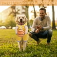thumbnail image 5 of Gustave Dog Basketball Costume Funny Pet Halloween Costumes Dress Up Sports Outfit Basketball Player Cosplay Clothes with Ball for Small Medium Dogs Cats - Yellow, L, 5 of 8