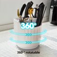 thumbnail image 5 of Vacemry Under $5 Rotating Knife Block, Kitchen Tool Organizer, Countertop Storage System, Multifunction Utensil Holder, Space Saving Design, Cutlery Management, Kitchen Counter Essential, 5 of 9
