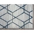 thumbnail image 3 of Abani Nova 4'W x 6'D NOV120B Blue Distressed Geometric Area Rug, 3 of 7