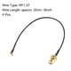 thumbnail image 3 of Cable coaxial RF1.37 MMCX macho en ángulo recto a RP-SMA hembra, antena pigtail, conector coaxial, 8 pulgadas, 4 piezas, 3 of 3