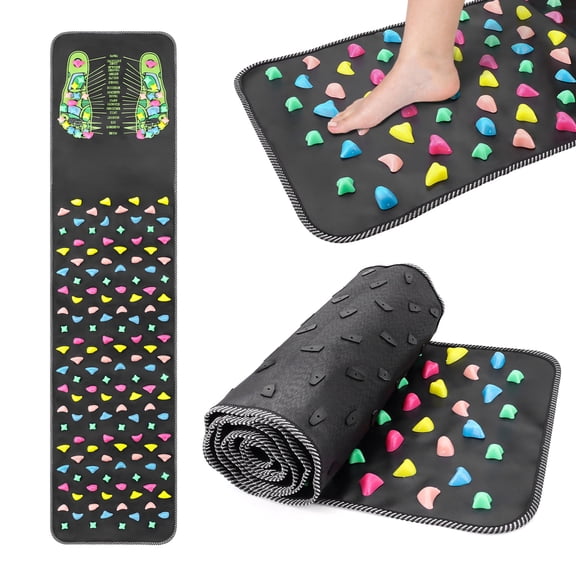 Foot Pressure Point Mat, Foot Matt Pressure Points, 2 in 1 Foot Massager Pad, Dismountable Acupressure Mats, Acupressure Tool for Relaxation(68.9×13.8in)