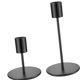 thumbnail image 3 of 2 candelabros de metal retro, resistentes y sencillos, para cenas, comedores, salas de estar, bodas y decoración del hogar Negro, 3 of 8