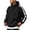 Black, variant on Men Hoodies Long Sleeve Retro Side Stripes With Kangaroo Pocket Drawstring Hood S-3XL