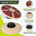 thumbnail image 3 of ProsourceFit Wooden Balance Board Core Non-Slip Wobble Trainer, 3 of 7