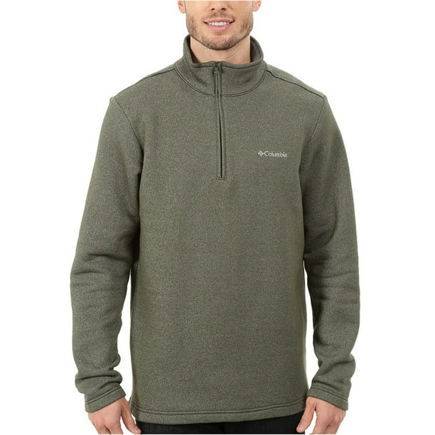 Columbia Great Hart Mountain Pullover Sueter para hombre verde mediano Columbia Pull over Bodega Aurrera en linea