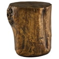 thumbnail image 2 of Home Square Resin Wood End Table Stool in Gold Finish - Set of 2, 2 of 5