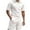 c01White, variant on USNSM Mens 2 Piece Short Set Summer Outfits Solid Color Lapel Shirt and Shorts Set Tracksuits Set Short Sleeve and Shorts Set White L