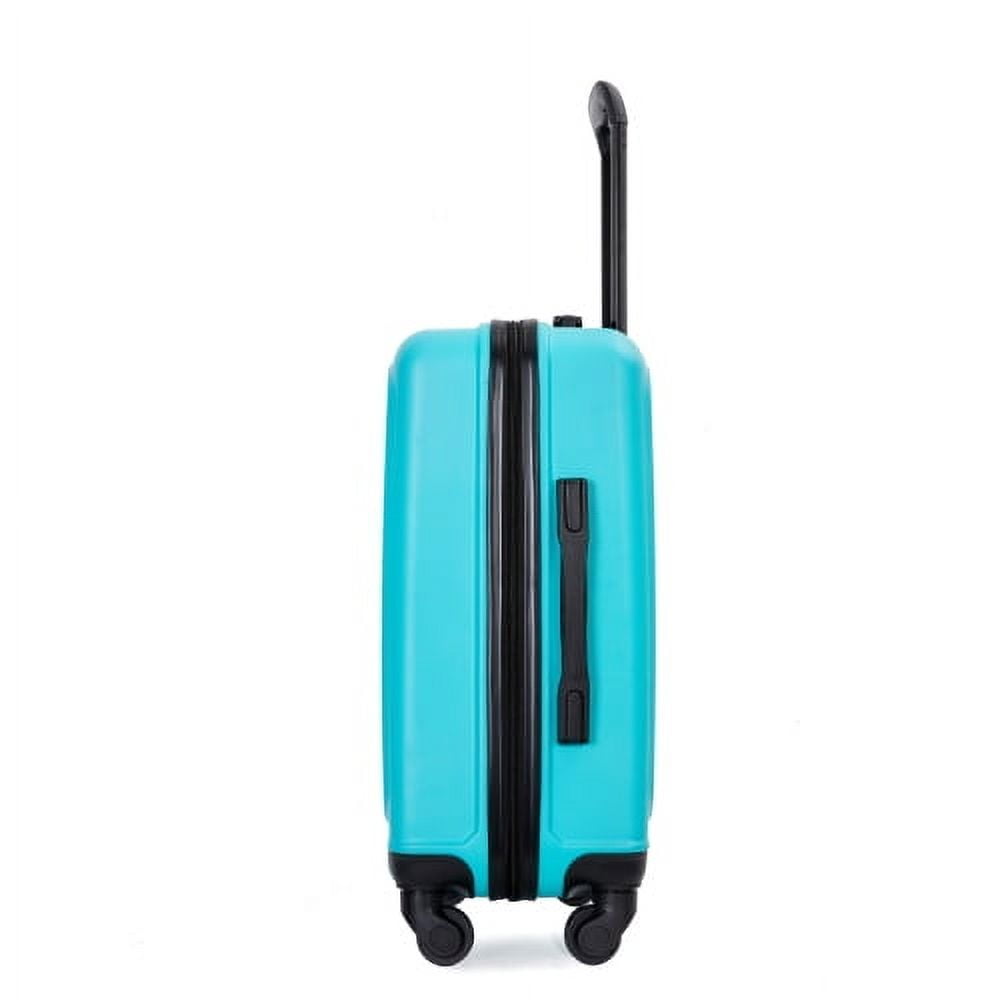 20" Carry On Luggage Hardshell Lightweight Hardside Suitcase with Silent Spinner Wheels, Turquoise