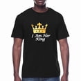 thumbnail image 3 of King and Queen Matching Couple T-Shirt for Husband Wife, Cotton Matching T-Shirt for Lover, 3 of 10
