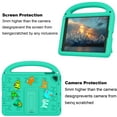 thumbnail image 4 of ELEHOLD Case for iPad 6th Generation, Fun Animal Design EVA Durable Case with Handle & Stand & Strap, Easy Carry for Children,Green, 4 of 9