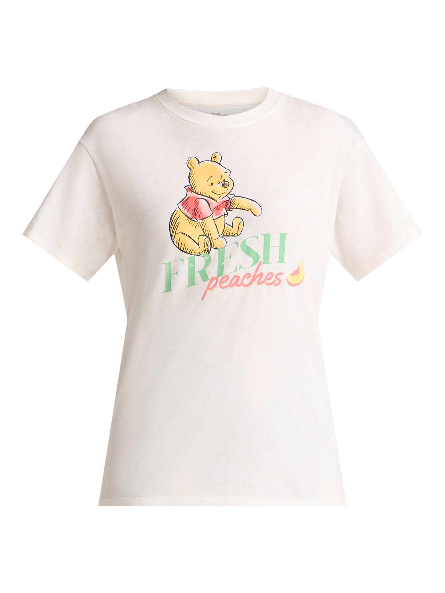 Disney Winnie the Pooh Women’s Fresh Peaches Graphic Tee, Sizes XXS-XXL