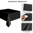 thumbnail image 3 of Bxaolu Plastic Table Cloth Rectangle Table Protector 1 Pack, 6×4.5ft Tablecloth, White, Table Cloth for Disposable Use, Table Cover for Holiday Party, Gathering, 3 of 6