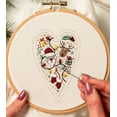 thumbnail image 2 of HIELLFQ 8Pcs Embroidery Christmas Ornament Kits DIY Heart Shaped Hand Embroidered Christmas Embroidery Kit Ornament Holiday DIY Cross Stitch Tree Ornament Craft Kit with Needles(Finished), 2 of 7