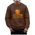 thumbnail image 3 of toraway Zip Sweatshirt Dress Men's Fall and Winter Hoodless Sweatshirt S, 3 of 4