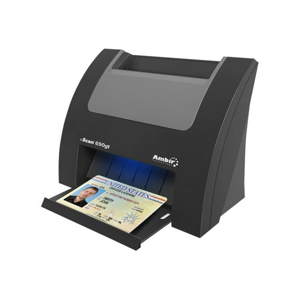 Ambir nScan 690gt Card scanner Dual CIS Duplex 600 dpi USB