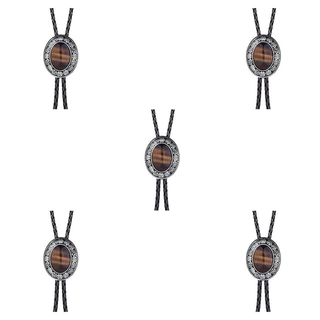 Corbata de Bolo Qarigey para Hombres Adornos para el Día de San Valentín Regalo de Vacaciones Piedra de Ojo