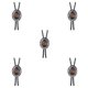 thumbnail image 1 of Sonducket Corbata Bolo para hombres y mujeres, corbatas occidentales con cordón de cuero PU, colgante de piedra, collar, ropa, corbatas, adornos Type6 NO6, 1 of 6