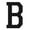 Letter B, variant on Classic Baseball Hat Custom A to Z Initial Team Letter, White Cap Black Green Letter V