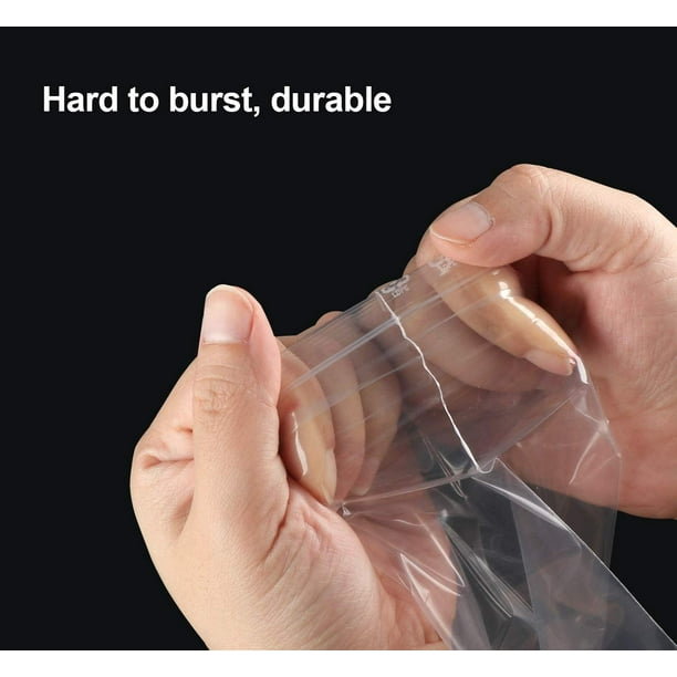 Pack de 300 Sacs Fermeture clair en Plastique 7x8cm Sac Refermable Transparent R utilisable Sac Fermeture clair Solide Ferme Serrure Fermer