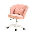 thumbnail image 1 of Lipstore 360 Degree Swivel Office Chair Vanity Chair Lazy Sofa Height Adjustable Computer Light Pink, 1 of 8