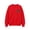 Red, variant on Kids Girls Crew Neck Pullover Sweatshirt, Leopard Star Print Long Sleeve Casual Loose Top
