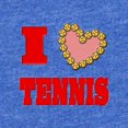 thumbnail image 2 of CafePress - I Heart Tennis - Cute Infant Baby Football Bodysuit, 2 of 3
