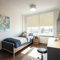 thumbnail image 2 of Chicology Cream Textured Cordless Blackout Privacy Vinyl Roller Shade 70.25 in. W x 64 in. H, 2 of 9
