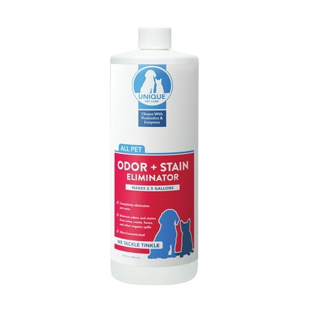 UPC: 0736683000012 | Unique Pet Odor and Stain Eliminator Concentrate  Makes over 2.5 Gallons of Cleaner – 32 oz. Liquid