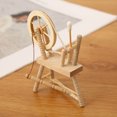 thumbnail image 3 of 1Set Mini Wool Spinning Wheel Wooden Retro Style for DIY Enthusiasts 3.46X2.75X1.65In, 3 of 8