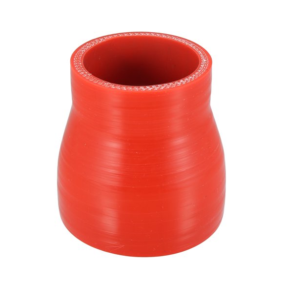 Unique Bargains 51mm-70mm 2.76'-2.01' ID Straight Silicone Reducer Hose Silicone Hose Coupler Tube Red for Car Intercooler Intake Piping