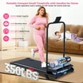 thumbnail image 5 of Walking Pad Treadmill with Handle Bar & Incline,3.0HP Compact Portable Treadmills for Home, Electric Walking Pads with Handles,0.6-7.6mph,350lbs, 5 of 10