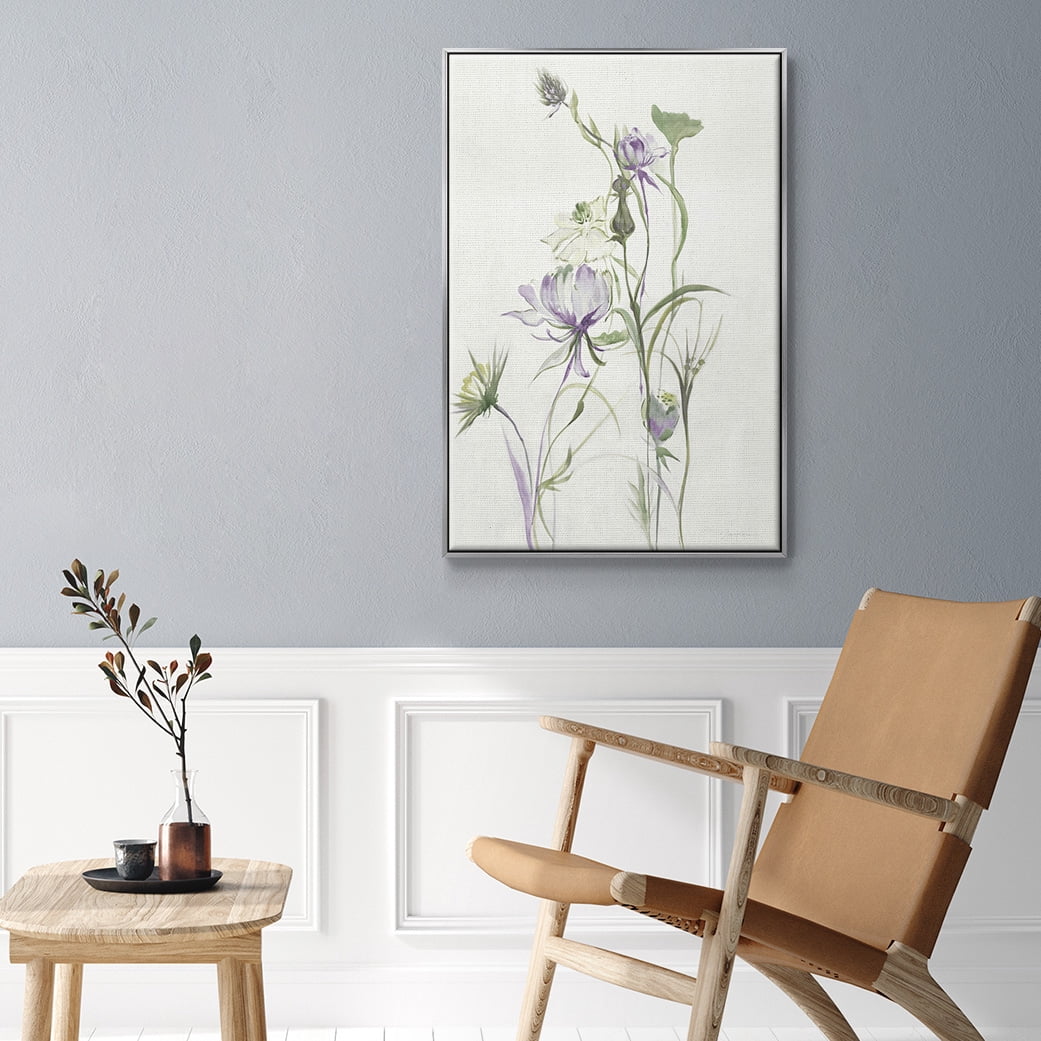 Late Summer Wildflowers II V30 Framed Premium Gallery Wrapped Canvas - Ready to Hang