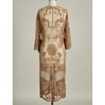 thumbnail image 4 of Bsubseach Women Mesh Lace Kimono Cardigan Swimsuit Cover Ups Floral Beachwear Dress, 4 of 6