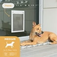 thumbnail image 4 of Hakuna Pets White Deluxe Aluminum Medium Door for Doors up to 2.76" Thick, for Cats and Dogs up to 42 lbs, 4 of 10