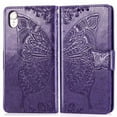 thumbnail image 1 of Wallet Case for iPhone, Embossed Butterfly Flower Premium PU Leather [Kickstand] [Card Slots] [Wrist Strap]Cover for iPhone, 1 of 7