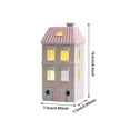 thumbnail image 3 of JASKFLY Ceramic Houses Figurines Tabletop Decor Village Set Scene Props for Party and Celebrations, 3 of 8