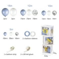146pcs Blue First Birthday STF9 Decoration Set for Boys Girls,1st
