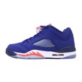 thumbnail image 2 of NIKE AIR JORDAN 5 RETRO LOW GS V SZ 4.5 Y DEEP ROYAL BLUE TEAM ORANGE 314338 417, 2 of 5