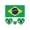 A, variant on Waterproof Flag Face Stickers Temporary Tattoos Heart-Shaped Sports Fan Body Decals Peel And Stick Application All Ages Waterproof Sweatproof Festival Game Day Party Face Paint Alternative