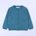 thumbnail image 5 of Splozh Girls Cardigan Sweater 2026 Fall Kids School Cotton Button Down Toddler Sweaters Tops Winter Warm Jacket Girls Sweaters,Dark Blue,7-8 Years, 5 of 5