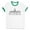 White/Kelly Green, variant on Skyline Mumbai India Ringer Tee Shirt Unisex Large White/Black